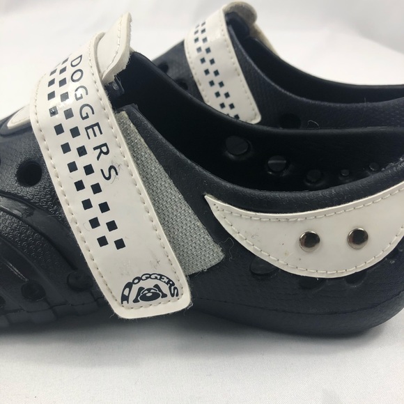 Dodgers Blue and white women’s rubber style clog shoe Size 5/6 - Picture 2 of 6